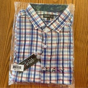 𝅺nwt Galaxy by Harvic button front shirt